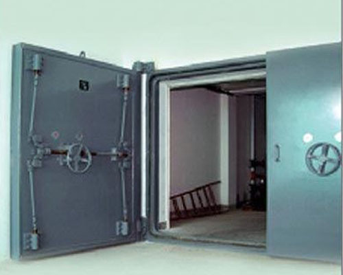 鋼結構活門檻雙扇防護密閉門